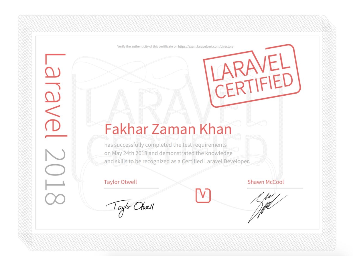 Laravel Certification