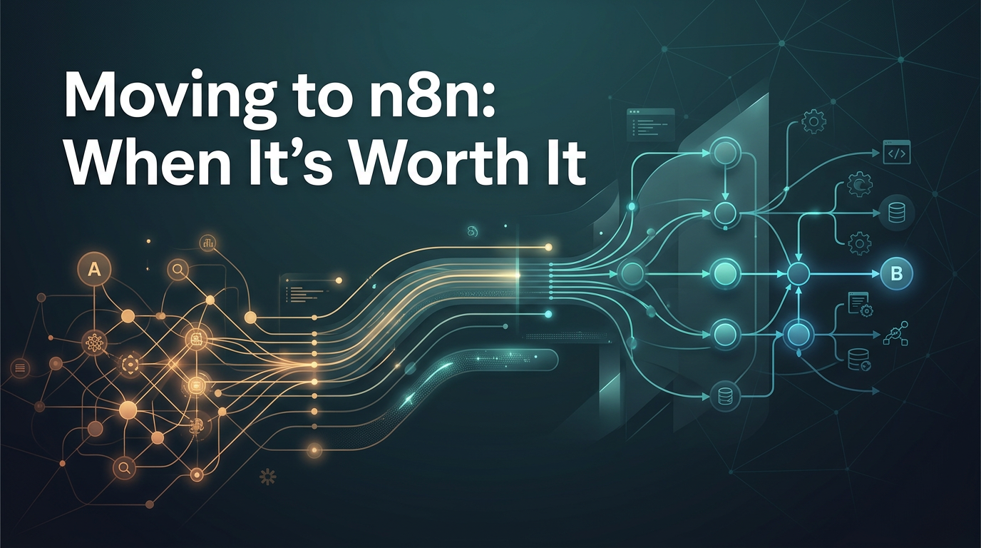 Moving from Make or Zapier to n8n: When It's Worth It (And What to Watch)