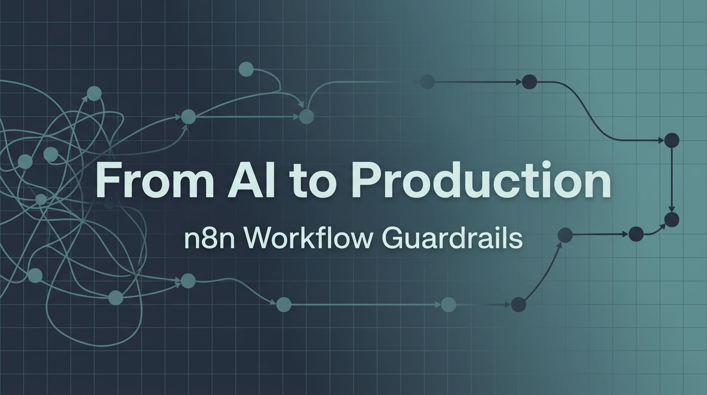From AI-Generated n8n Workflows to Production: Guardrails That Actually Work